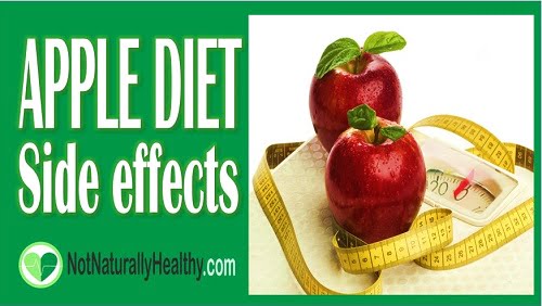 side effects apple diet